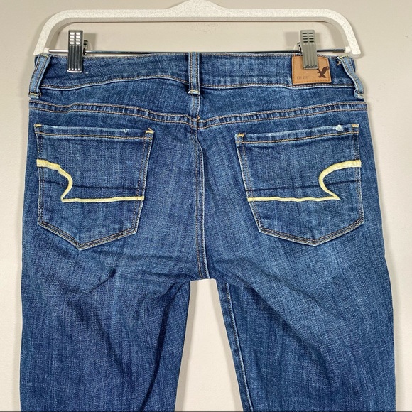 AEO Women’s Stretch Skinny Blue Jeans Size 4S - Picture 5 of 8